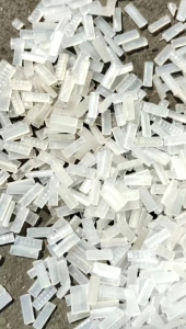 出售透明丙膜颗粒，PP膜颗粒，过4张60目，拉丝好用