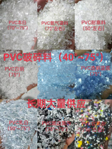 大量供应PVC破碎料、PVC吹毛料、PVC透明原材原料
