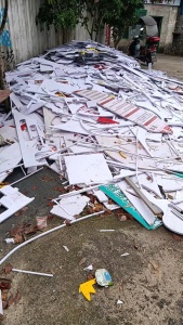 长期大量出售PVC广告板废料