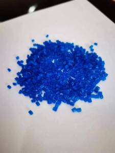 出售蓝色透明无纺布颗粒，过200目，20%pe+80%pp