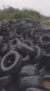 常年出售废轮胎，分割好的小钢丝胎