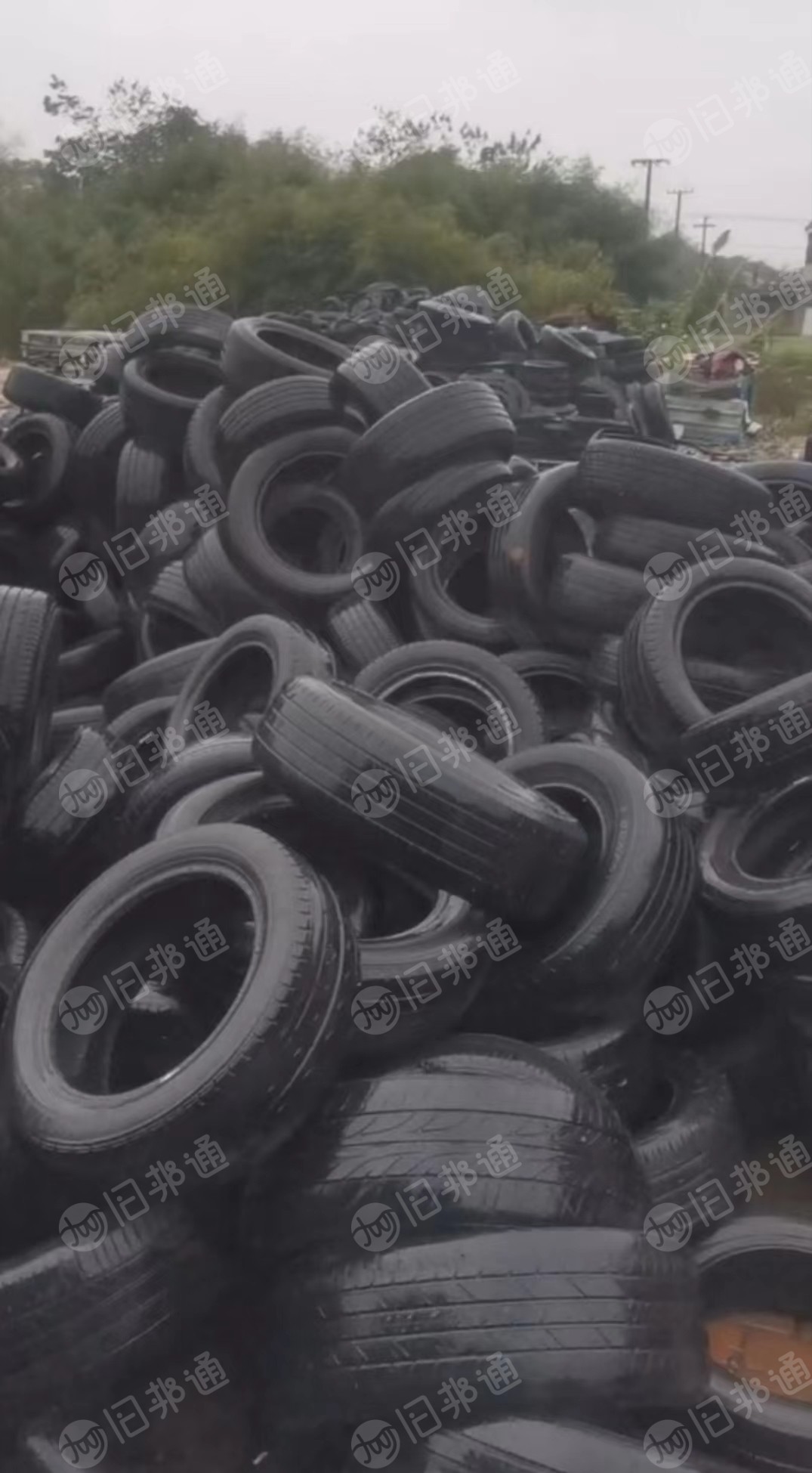 常年出售废轮胎,分割好的小钢丝胎