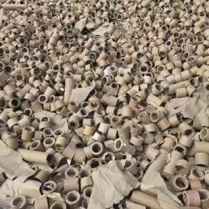 长期出售废纸管头，纸管加工分切下来的头尾料，月供100吨