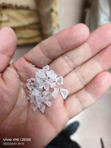 出售透明PC水口粉碎料,现货5吨,黑杂色也有