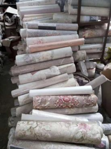 常年大量求购卷筒PVC深压纹壁纸