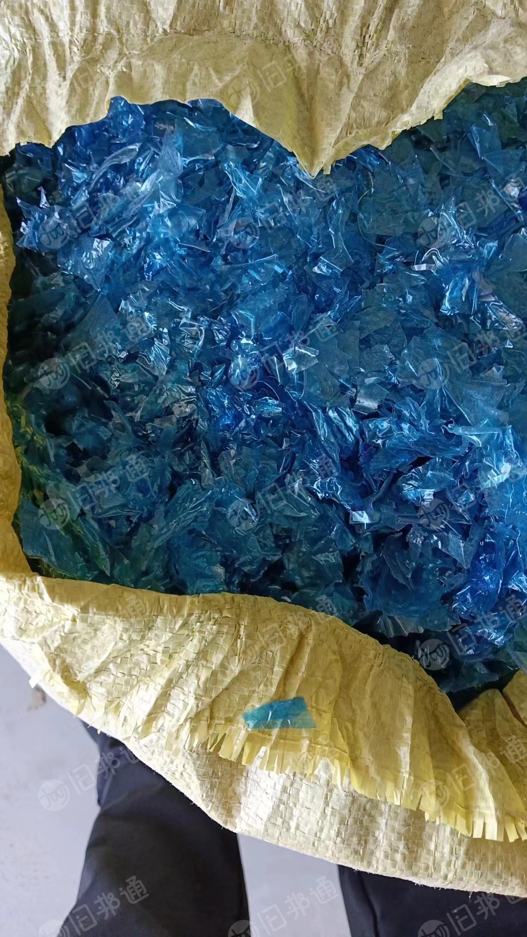 常年出售PVC蓝膜破碎料,现货十几吨