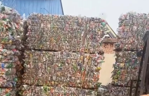 常年出售PET瓶砖，矿泉水瓶压块