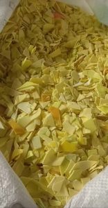 现金收购HDPE黄色破碎料,洗洁精黄片料