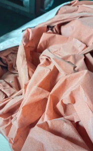 出售花色水刺无纺布边角料、擦机布