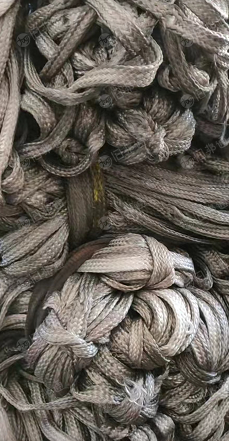 出售旧牛绳，飞机网绳，涤纶渔网，绳子，废旧织带