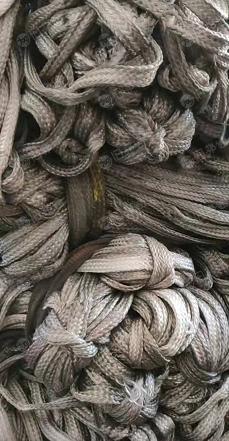 出售旧牛绳,飞机网绳,涤纶渔网,绳子,废旧织带