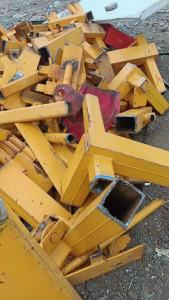 山东济南长期收购旧塔吊，废钢材，工程塔吊拆解下来的废钢