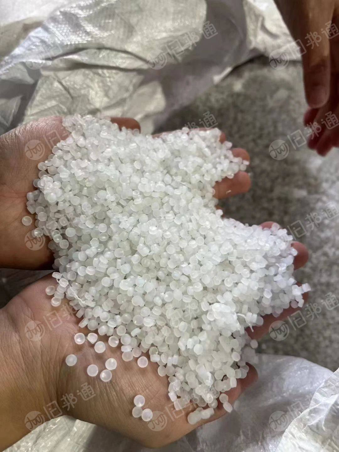 透明PP副牌颗粒,粒一点粘连,拉丝可用