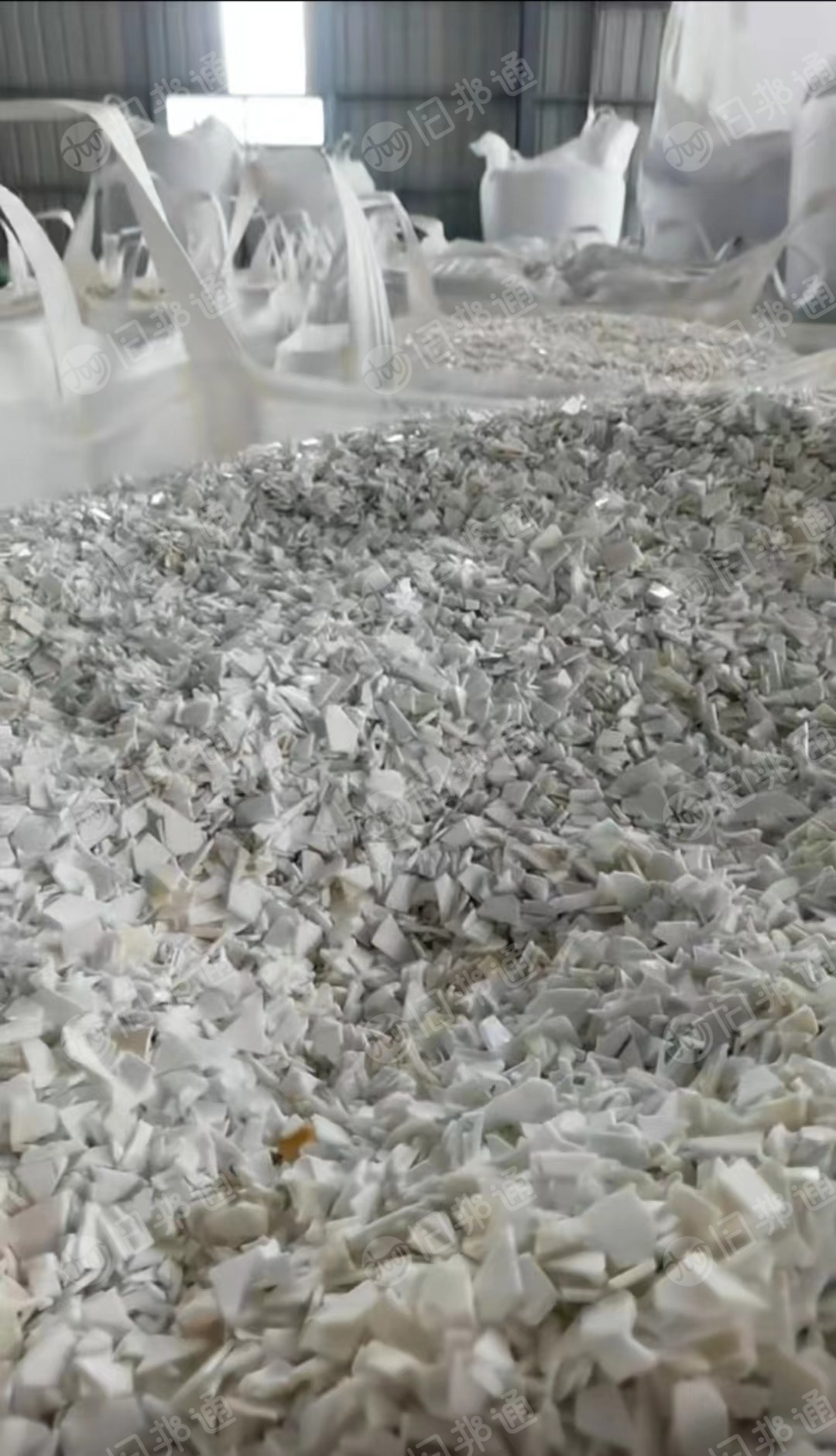 大量现金回收奶白桶破碎料,共聚丙破碎料
