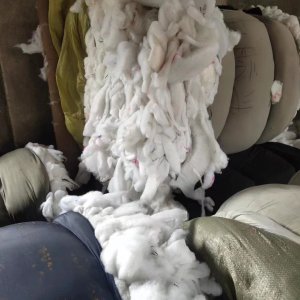 出售压包好的线头棉、喷胶棉下脚料