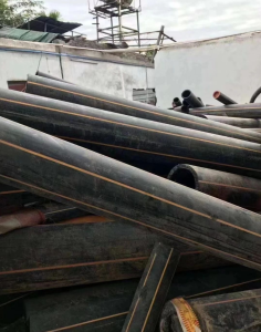 长期回收各种PE管道毛料，黄、蓝线管毛料