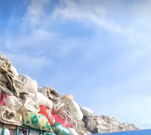 辽宁分拣场大量回收棉花羽绒服鞋夏装包包！