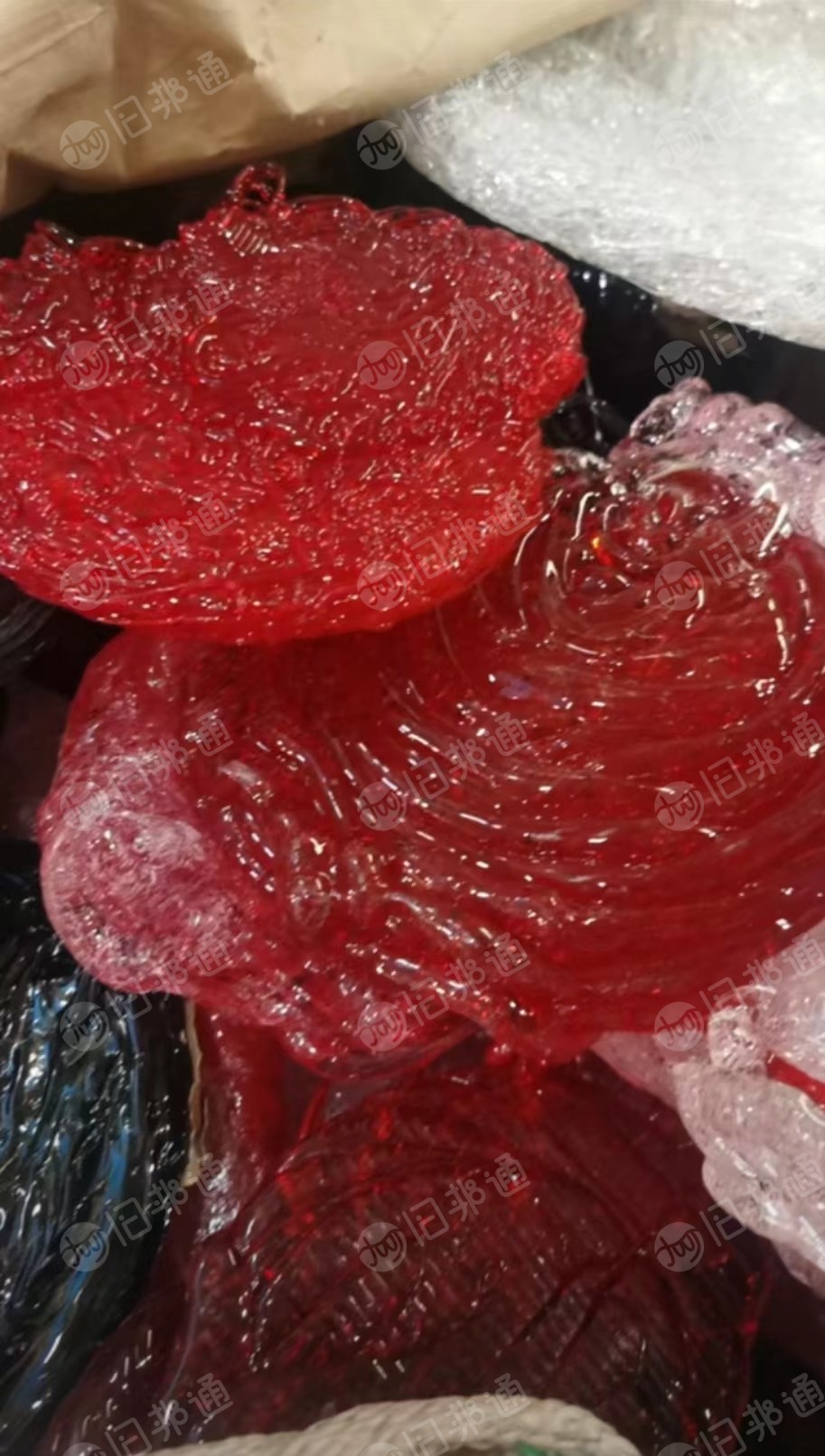 大量回收亚克力色明破碎料,车灯,透明块料,明制件,明板,各色MS料