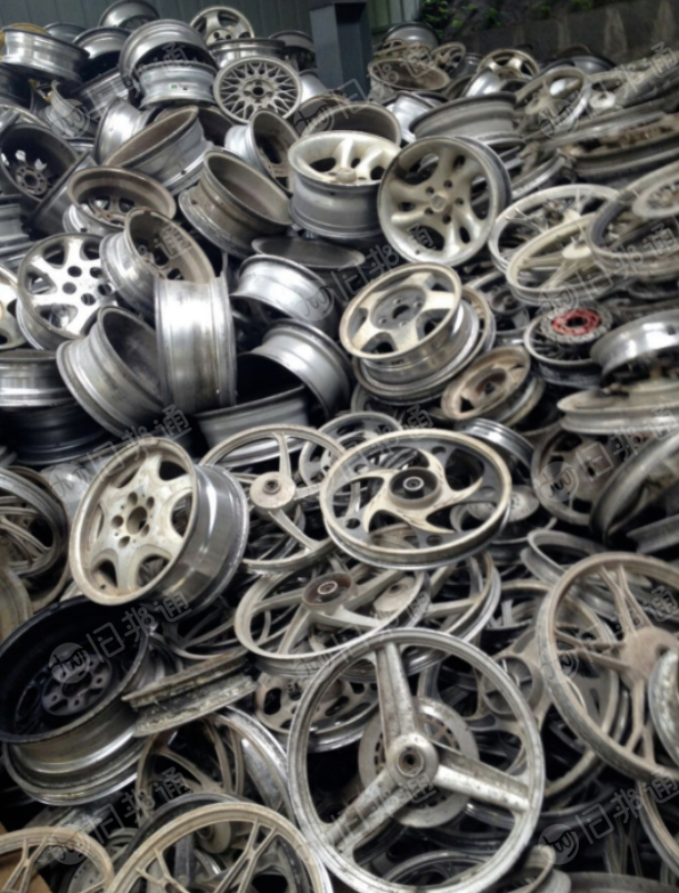 长期回收铝合金轮毂料，要求去配重铅块、气门嘴、车标盖的净料