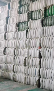 出售化纤开花棉，可用于针刺棉，土工布，热熔毡，棉被料