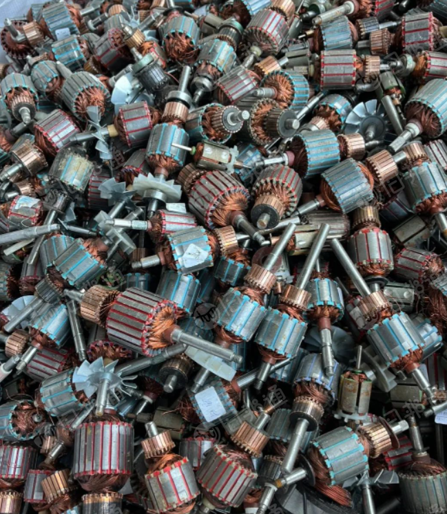 长期回收含铜物料，电机转子，铜芯电线电缆，空调铜管