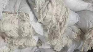 出售100吨精品水洗混纺，长纱！