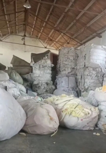 大量出售废旧编织袋，打包带，吨包压块