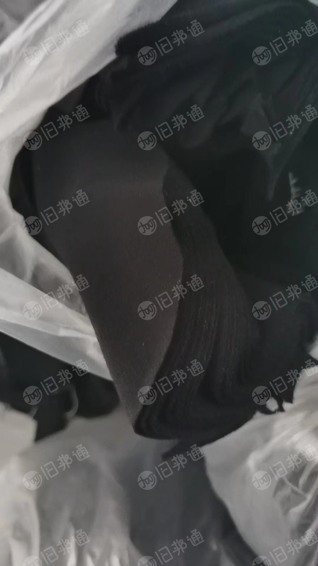 出售黑色针织纯棉布块,现货够车