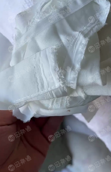 出售白色纯涤纶废布,涤纶绒布,可造粒,现货10吨左右