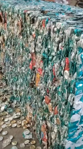 常年大量收购干净无杂的铝易拉罐压块，铝罐子散盒