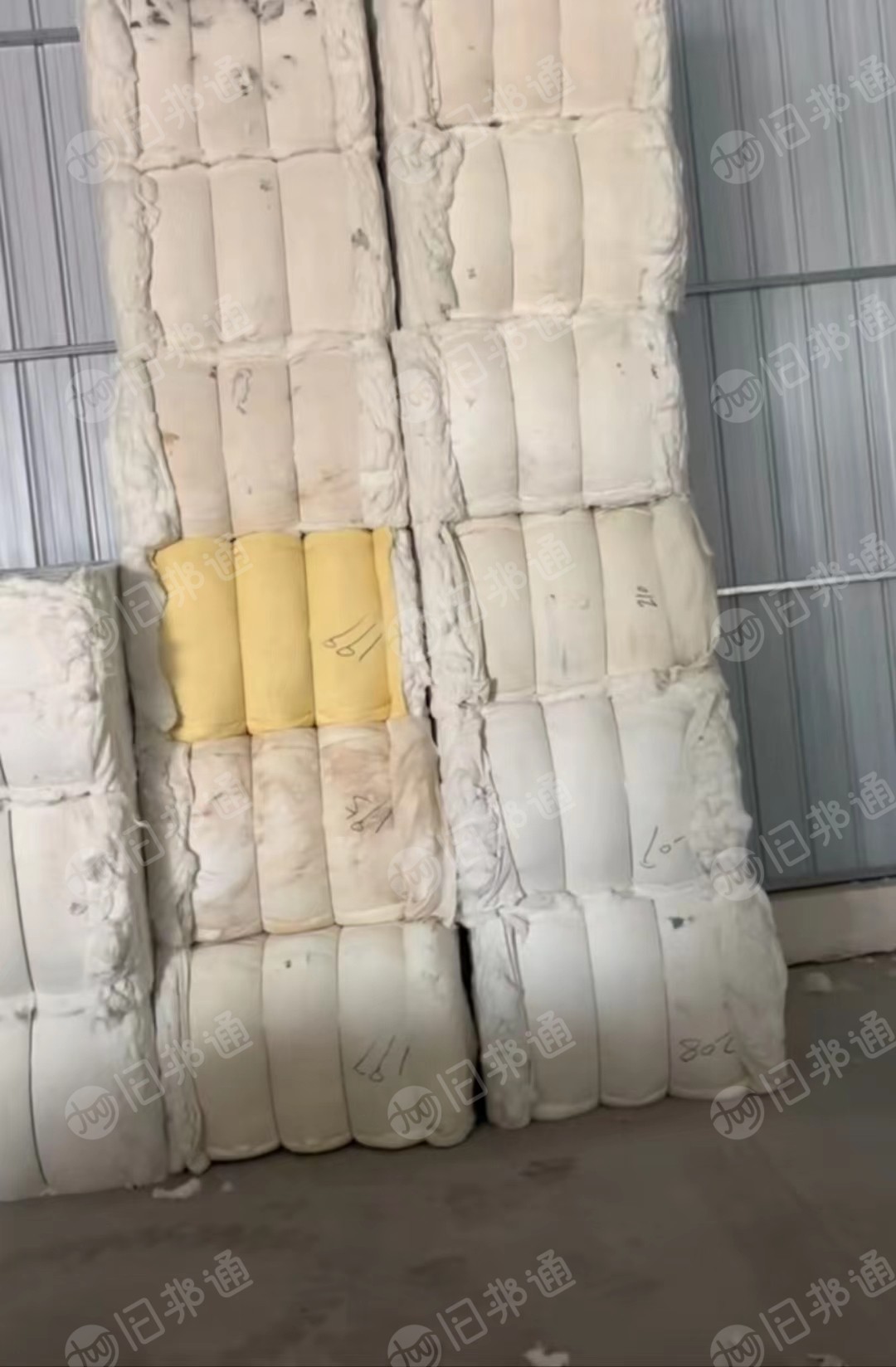专业加工出售水洗漂白牛仔布块开花棉,85、95、灯照棉,月产500吨