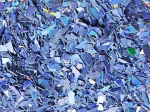 长期出售PS蓝色电子圆盘破碎料