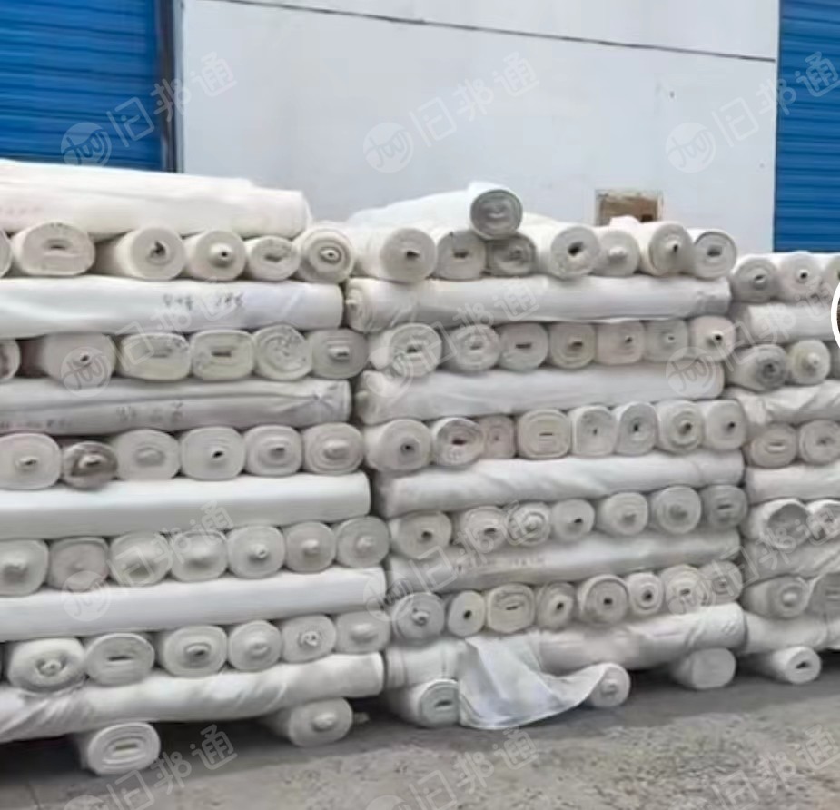 长期大量出售库存布,全棉布,涤棉布,白坯布,劳保手套布,鞋里布,帐篷布,口袋布等
