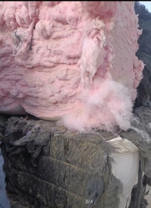 出售涤纶有色风箱回丝，风箱棉