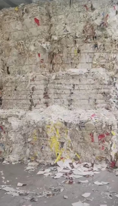 大量出售口杯纸边，小花口杯纸，压块料