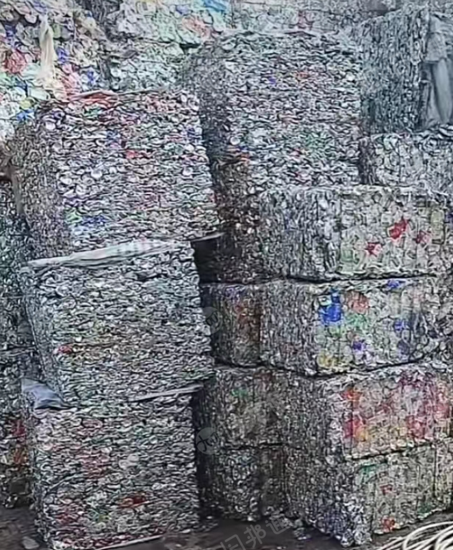 各种废铝易拉罐压块,大量有货