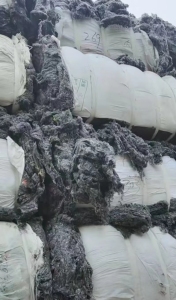 土工布梳棉料，梳理棉料，电烫丙纶料，大量出售