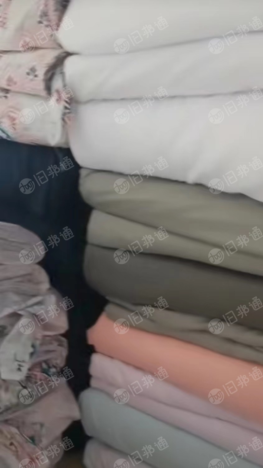 化纤磨毛色布,印花布,家纺库存布,大量出售