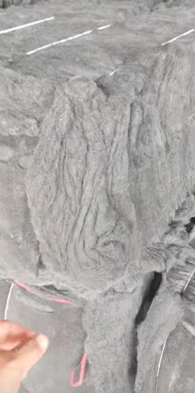 黑色化纤棉开花料,大量出售