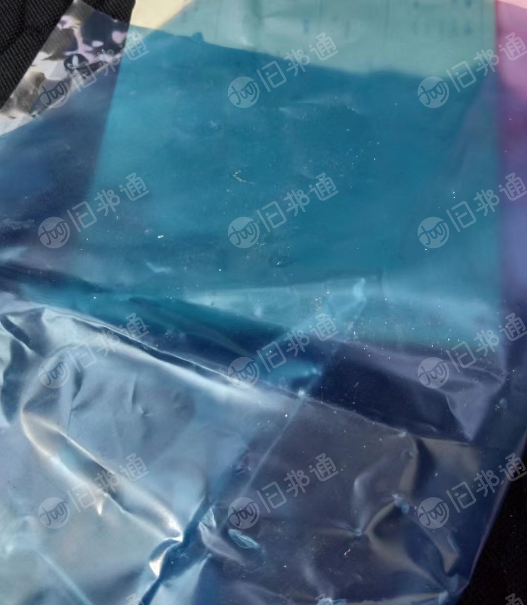 软质聚录膜,PVC蓝膜毛料,现货17吨左右