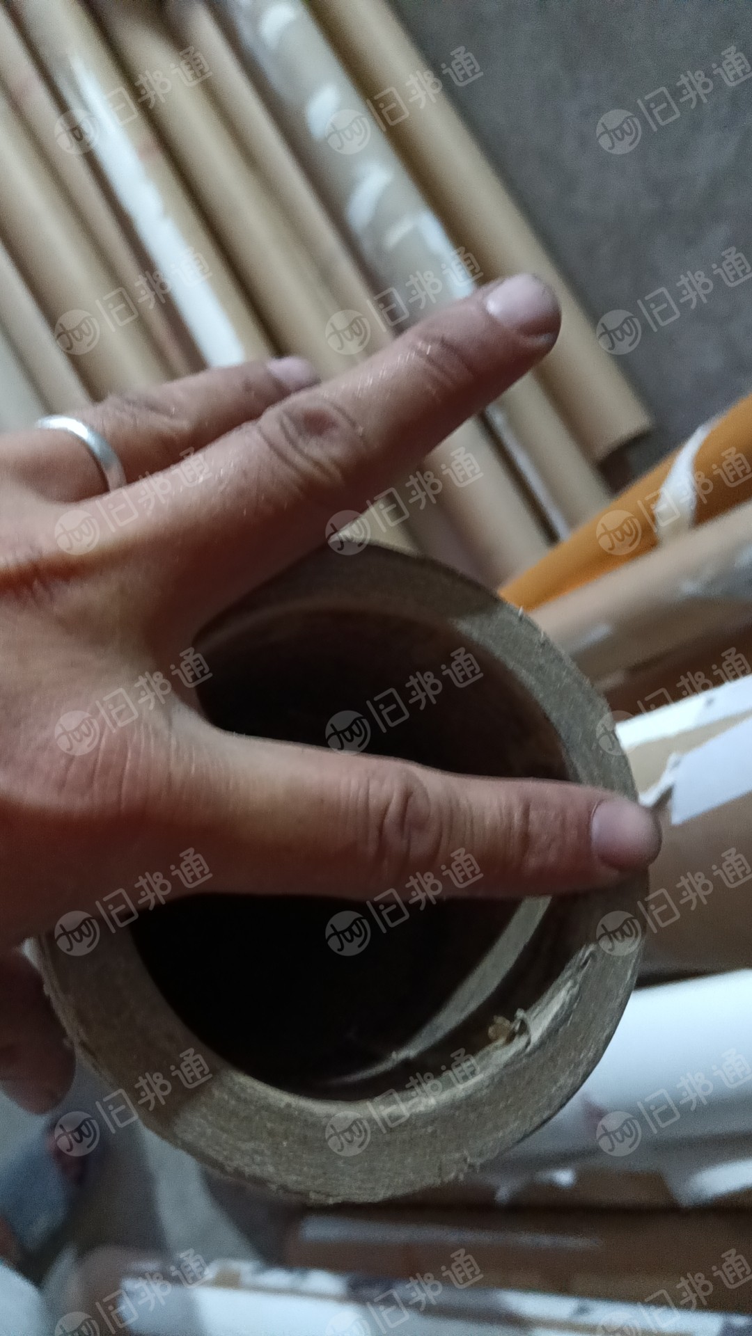 卷木纹纸的二手纸管，长度1.25米，现货4000根