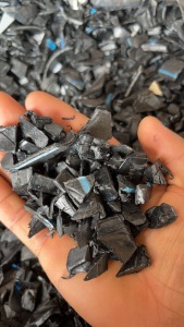 HDPE蓝线管道破碎料，现货35吨长期有货出售