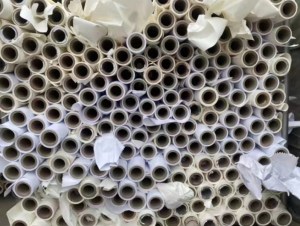 大量高价收购带纸的纸管