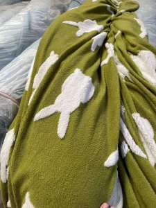 阳离子提花舒棉绒10吨左右出售