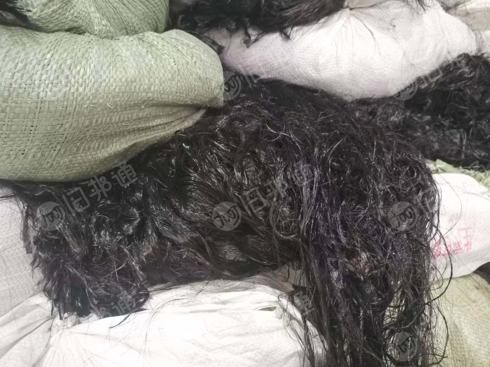 出售涤纶废丝,前纺后纺都有,黑色和白色两种,现货百来吨