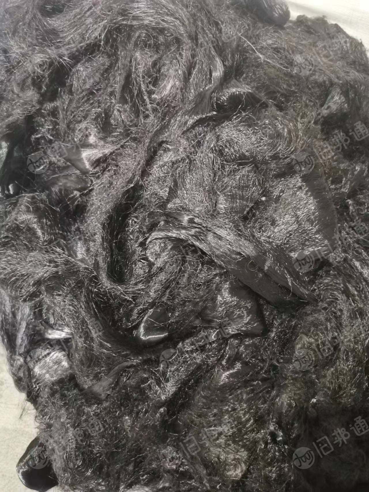 出售涤纶废丝,前纺后纺都有,黑色和白色两种,现货百来吨