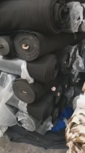 库存布黑色毛底手感好，3吨便宜出售