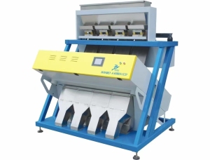 二手色选机一台，挑选大小白花色瓶盖的