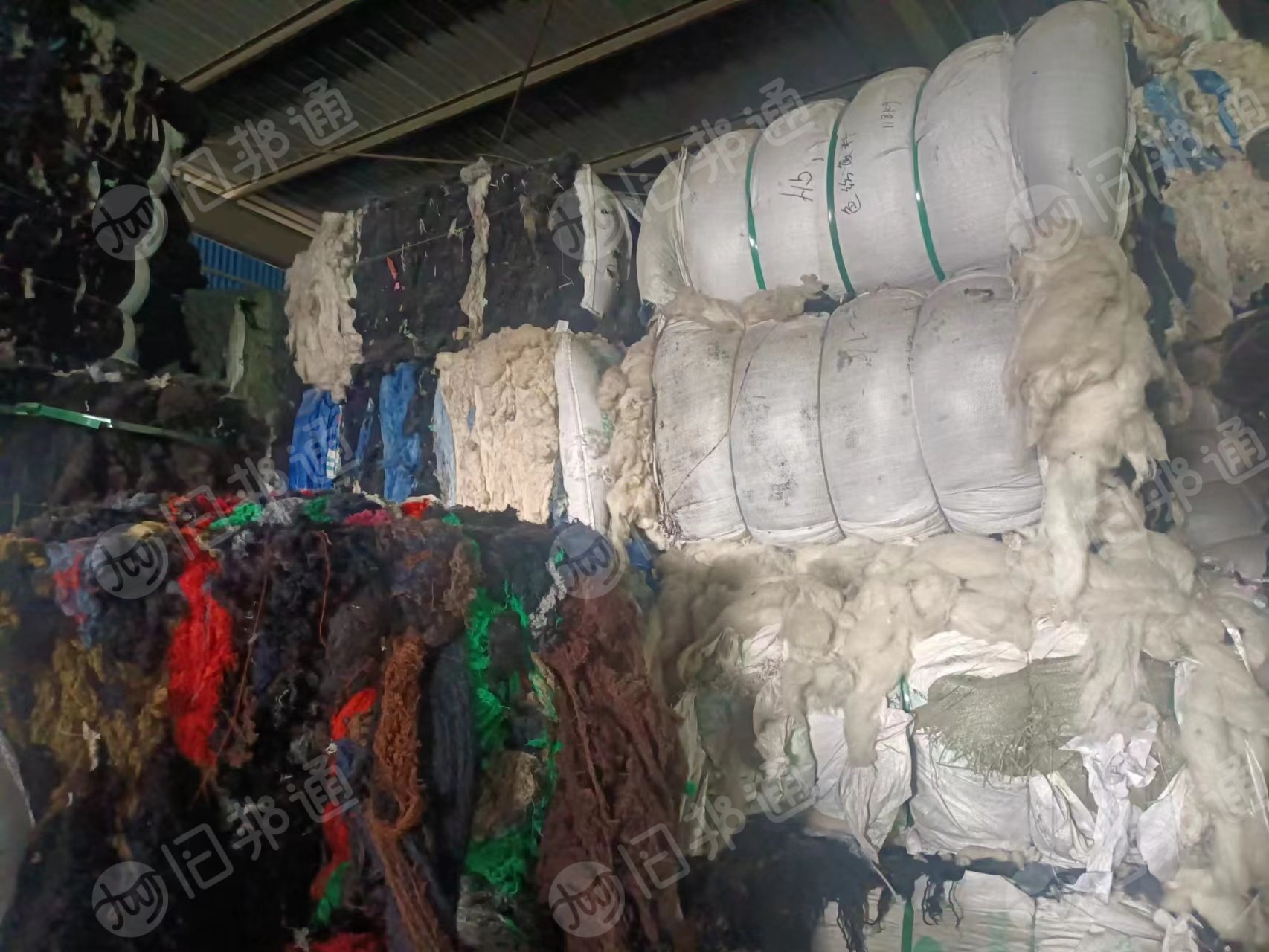 化纤废丝,纺纱厂下角料,现货100吨左右,大量出售
