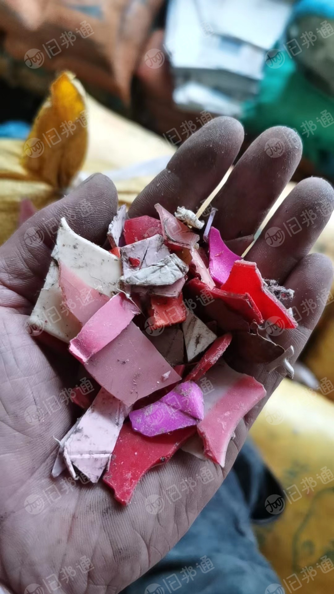 分色纯PP破碎料,月供100吨,长期出售广东厂